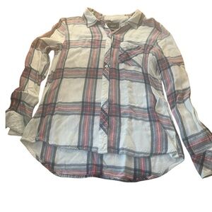 Rails Hunter plaid soft flannel shirting, size Small